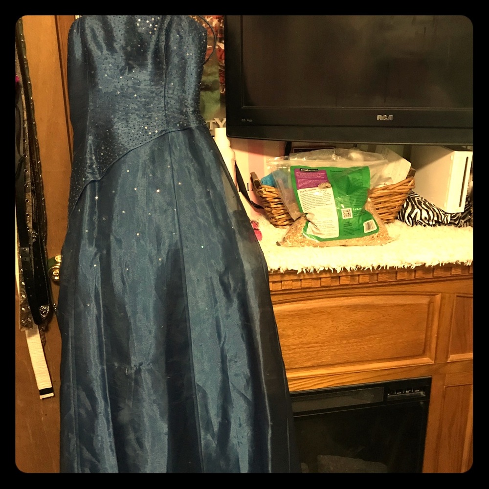 Strapless prom dress